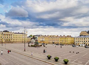 Senate Square Finland Stampe: Senate Square, elevated view, Helsinki, Uusimaa County, Finland, Europe