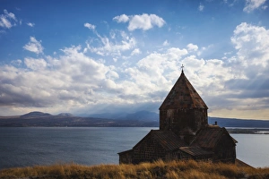 Armenia Travel Destinations Stampe: Sevanavank Monastery, Lake Seven, Armenia, Central Asia, Asia