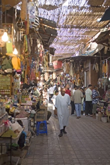 African City Life Stampe: Souk, Marrakech