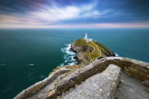 Great Britain Lighthouses Stampe: South Stack Lighthouse at sunset