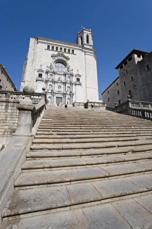 Mediterranean Cityscape Stampe: Steps of Cathedral