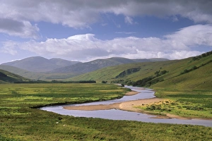 Sutherland Highland Region Stampe: Strath More valley