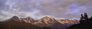 Jungfrau Mountain View Stampe: Sunset over the Eiger