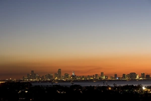 Contemporary Travel Images Stampe: Sunset over Miami