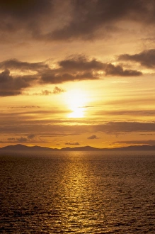 Inner Hebrides Nature Scene Stampe: Sunset over the Minch