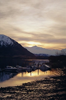 Rural New Zealand Landscape Stampe: Sunset at Wanaka