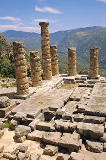 Ancient Greece Landmarks Stampe: Temple of Apollo