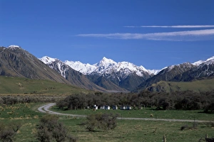 South Island Scenic View Stampe: Two Thumbs Range