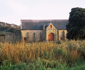 Dorset Tourist Attractions Stampe: Tithe barn, Abbotsbury, Dorset, England, United Kingdom, Europe