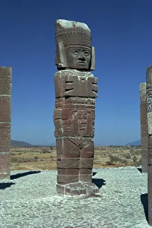 Ancient Mesoamerican Artifacts Stampe: Toltec statue