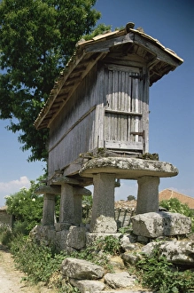 Spanish Rural Landscape Stampe: Typical grain store