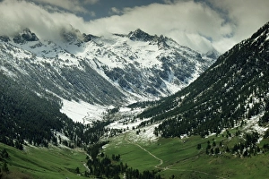Pyrenees Mountain Scenery Stampe: Vall d Aran