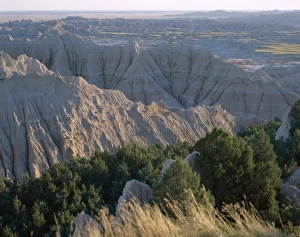American National Parks Stampe: View over eroded landscape