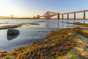 Ponte Forth Stampe: Vista del Ponte della Forth, dell'Autostrada di Queensferry e del Ponte ferroviario della Forth