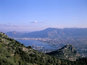 Palermo Stampe: Vista sulla città di Palermo