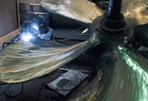 West Coast Travel Destinations Stampe: Welding propeller