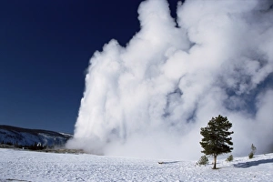 North America Natural Landmarks Stampe: Winter eruption