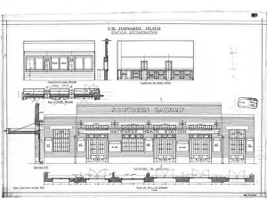British Railway History Stampe: S. R. Haywards Heath Station Reconstruction [c1931]