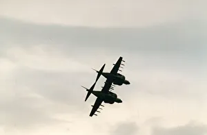 Cloudy Sky Aerial Photography Stampe: RAF Harriers
