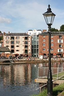 British Waterfront Scenes Stampe: The Quay, Exeter, Devon, UK