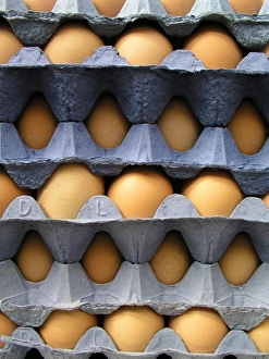 Still Life Eggs Stampe: Stack of eggs