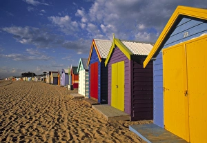 Australian Coastal Architecture Stampe: Bathing Huts