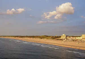 Northern Europe Beach Scenes Stampe: Beach in Scheveningen, elevated view, The Hague, South Holland, The Netherlands