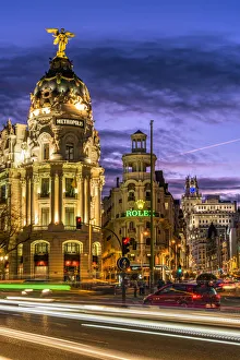 Edificio Metropolitano o Palazzo della città di Madri in Spagna