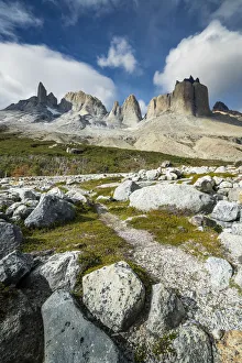 Le montagne viste da Valle Frances, Parco Nazionale delle Torres del Paine, Regione di Magellano.