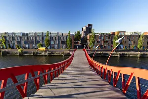 Amsterdam Bridge Stampe: Python Bridge, Zeeburg, Amsterdam, Noord Holland, Netherlands