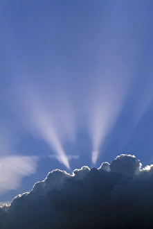 Clouds And Sunlight Stampe: Sun rays through clouds