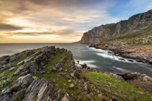 Italian Island Getaway Stampe: Sunset in Punta Libeccio, Marettimo, Egadi island, Trapani, Sicily, Italy, Europe