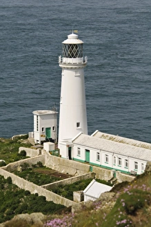 South Stack Lighthouse Stampe: View of lighthouse, South Stack Lighthouse