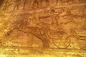 Egypt Tourism Attractions Stampe: Abu Simbel. Ancient Temple Complex cut into solid rock