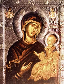 Byzantine Icon Stampe: Virgin, Saviour