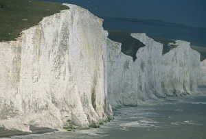 Chalk Cliffs UK Stampe: White Cliffs of Dover, Chalk cliffs, Seven Sisters, Beachy Head, E. Sussex