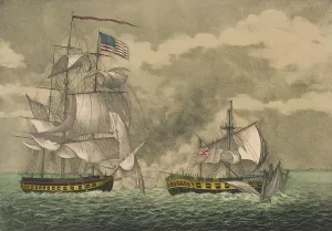 War Of 1812 Stampe: War 1812. Capture of Sloop of War, HMS Java, by the Frigate USS Constitution