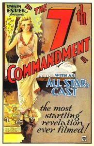 Vintage Portrait Art Stampe: THE SEVENTH COMMANDMENT, (aka THE 7TH COMMANDMENT), Victoria Vinton, 1932