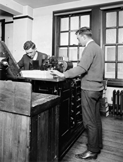 Granger Art On Demand Prints Stampe: CENSUS TABULATOR. American workers counting census data, early 20th century