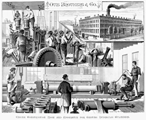 American Engineering History Stampe: ENGINE CONSTRUCTION ROOM