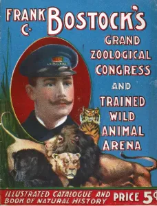 Intrattenimento Stampe: CIRCO: PROGRAMMA, c1901. Il Gran Congresso Zoologico di Frank C. Bostocks e Trained.