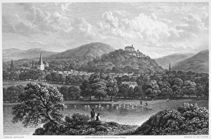 Mountainous German Landscape Stampe: GERMANY: WERNIGERODE. A view of Wernigerode