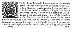 French Wood Engraving Stampe: PRINTING INITIAL, c1500. Initial Q. Wood engraving, French, c1500
