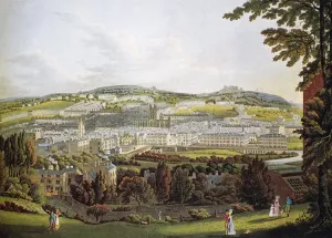 INGHILTERRA: BATH. Un progetto civico del XVIII secolo di Bath, Inghilterra, da John Wood.