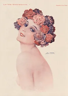 Vintage Woman Portrait Stampe: 30587734