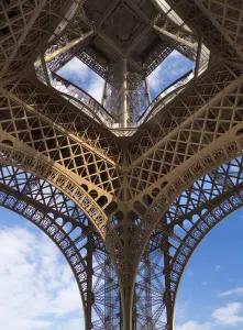 International Travel Destinations Stampe: The Eiffel Tower: from below