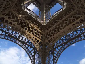 La Torre Eiffel: dal basso.