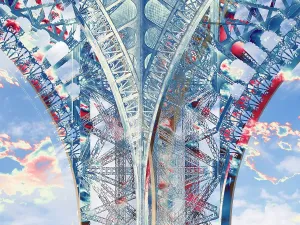 La Torre Eiffel, visualizzazione astratta.
