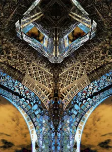 La Torre Eiffel, visualizzazione astratta.