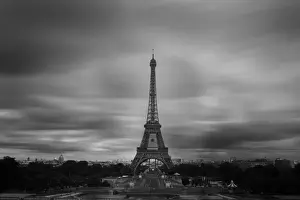 Black And White Paris Photography Stampe: Eiffel Tower